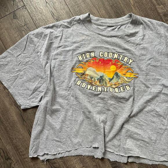 Vintage Cropped Biker I hate Grateful Dead Band Tee Shirt - Picture 4 of 7